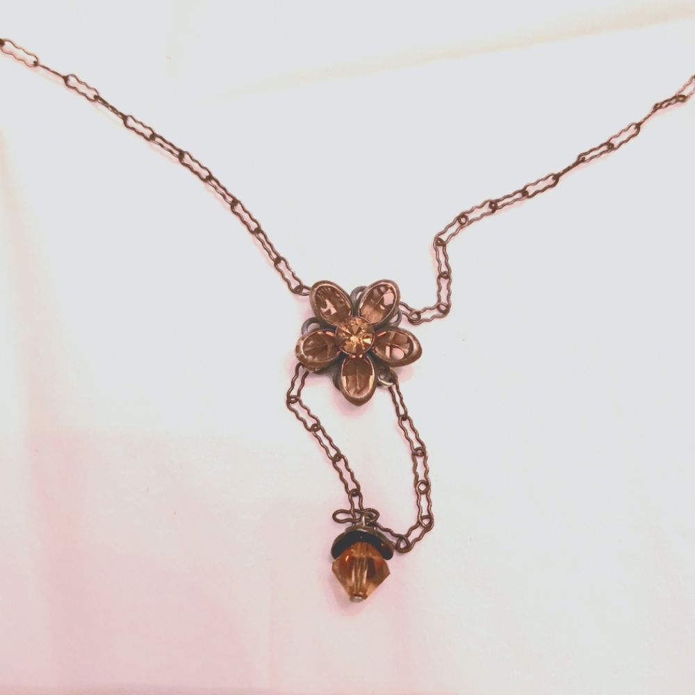 Liz Palacios San Francisco Vintage Crystal necklace